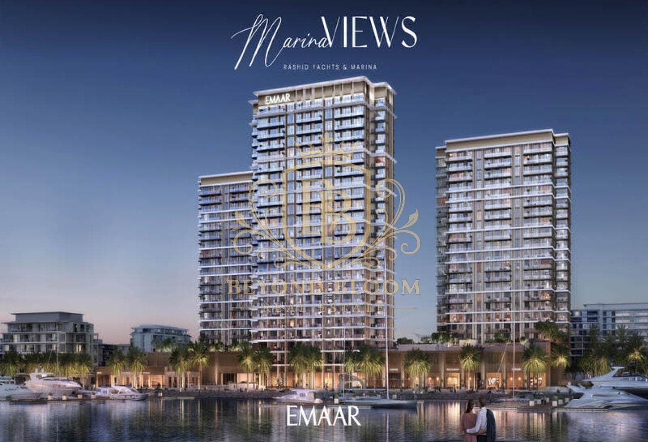 Three-bedroom apartment at Marina Views Tower 3, Mina Rashid